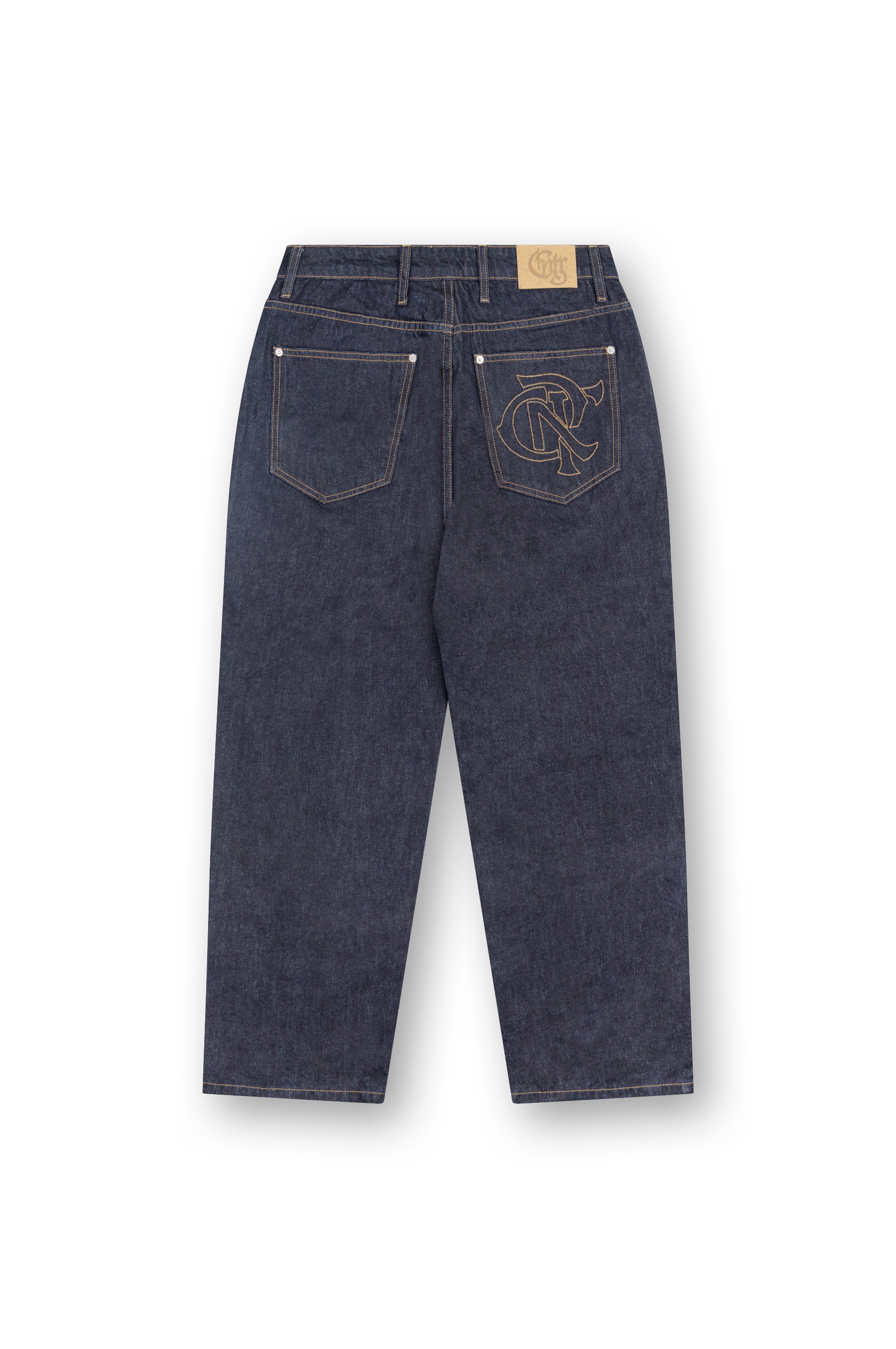 RAW DENIM BAGGY JEANS