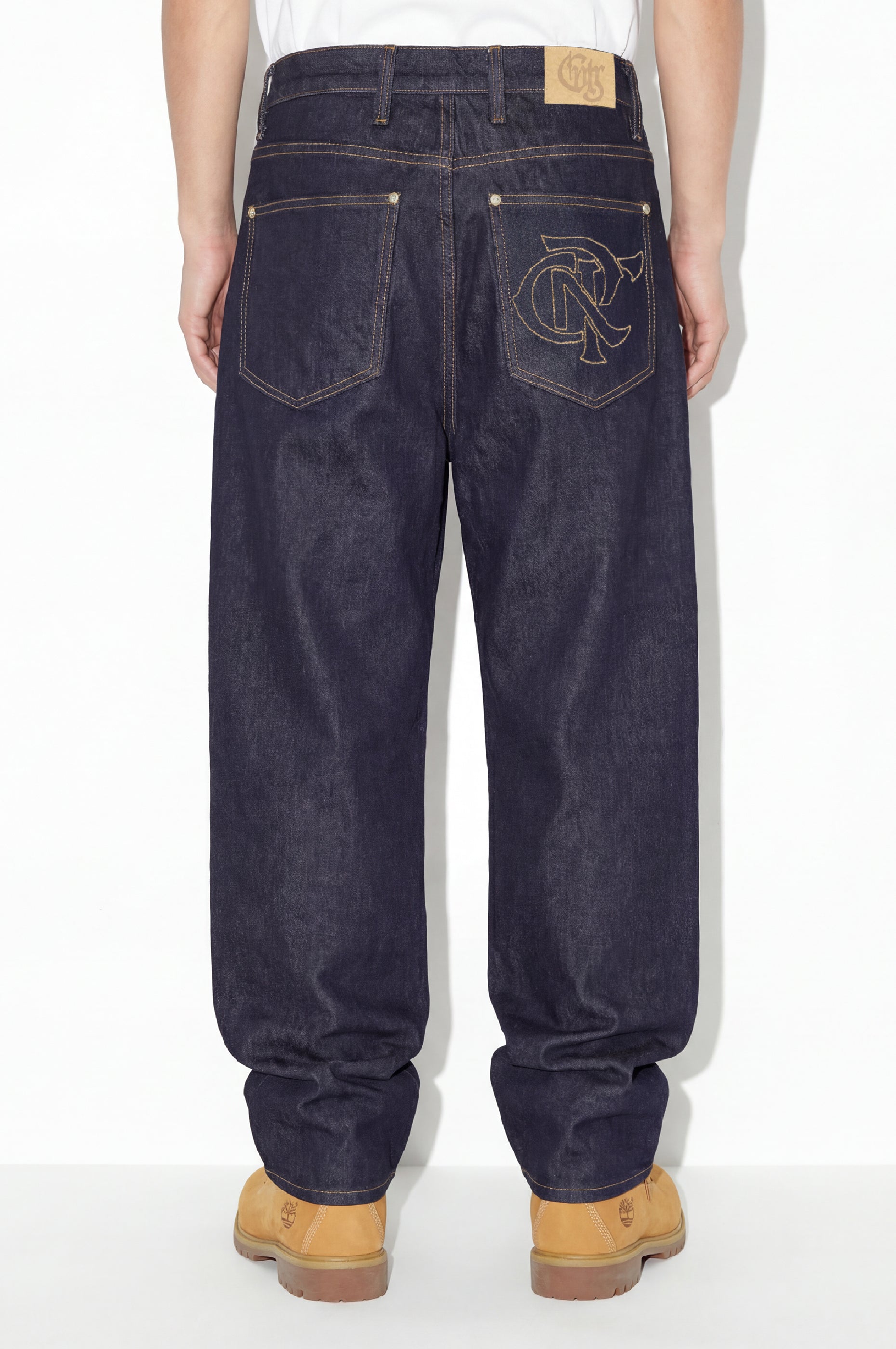 RAW DENIM BAGGY JEANS