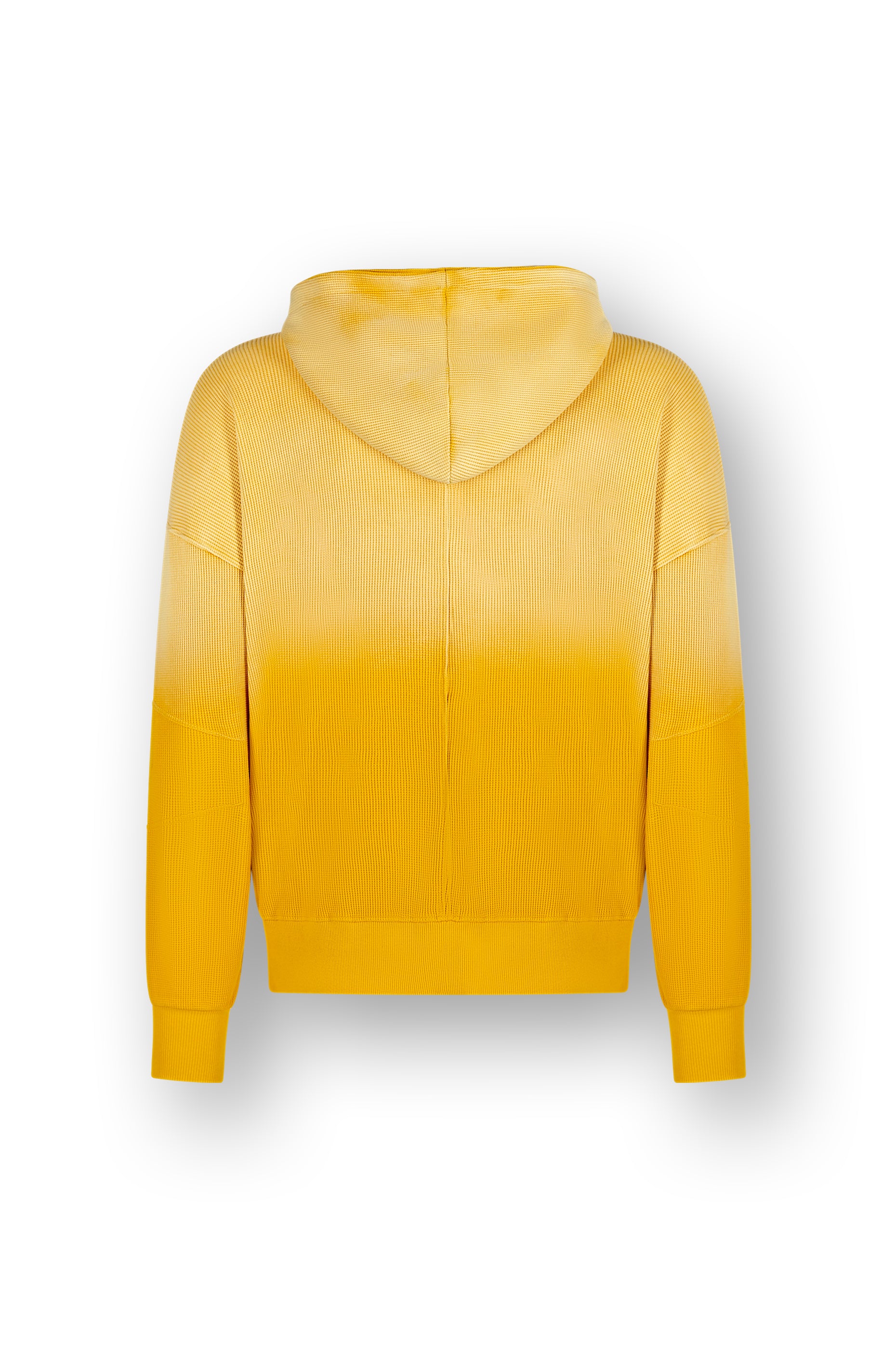 WAFFLE ZIP HOODIE YELLOW